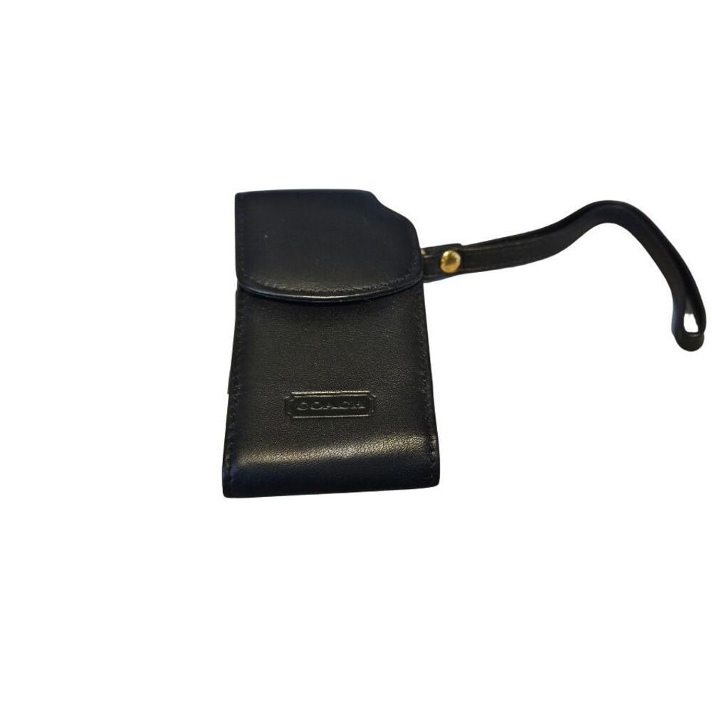 COACH VINTAGE Black Cellphone Holder Pouch